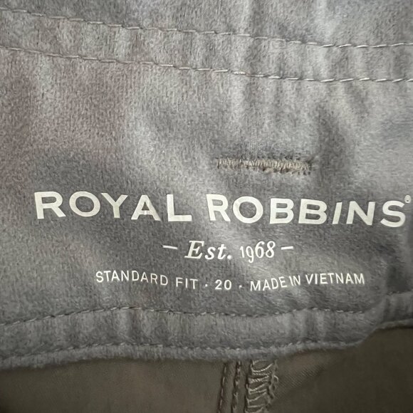 Royal Robbins Capri Hiking Pants 20 Standard Fit Cocoa Taupe Tab Adjustable Hem - Picture 7 of 8